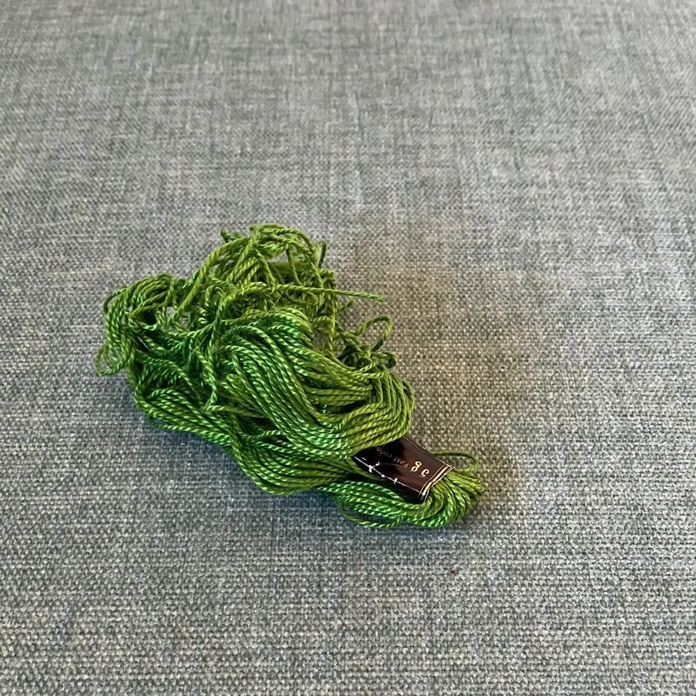 Green Needlepoint Thread Yarn